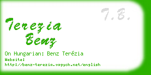 terezia benz business card